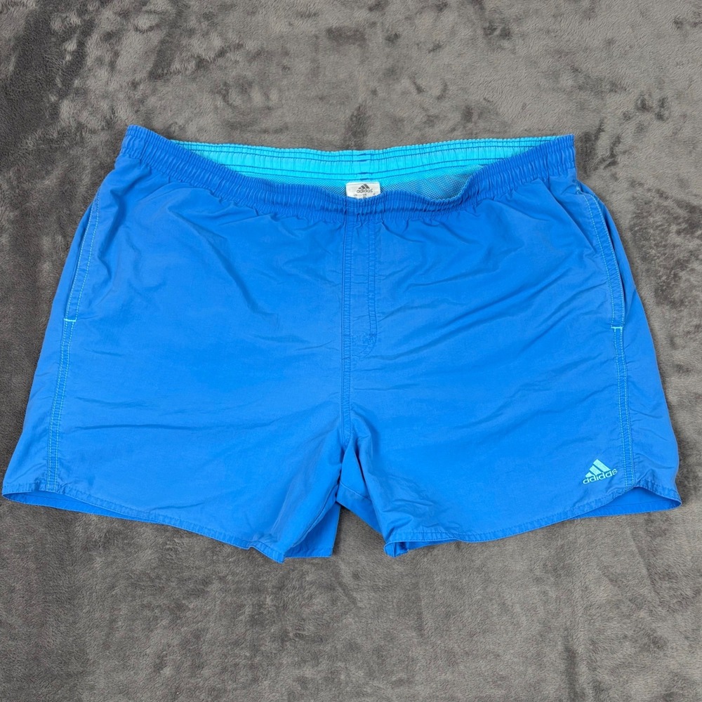 Vintage‎ Adidas Mens Blue Swim Trunks Board Shorts Mesh Lined XL Z27851